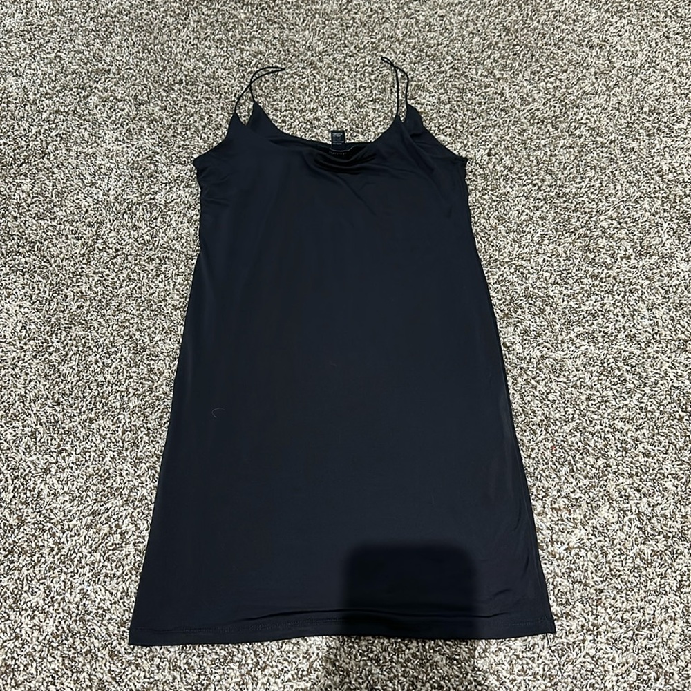 Forever 21 black slinky mini dress